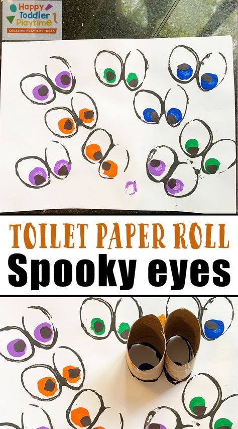 Spooky Infant Crafts, Spookley Crafts Preschool, Halloween Projects Toddlers, Fall Art For Preschoolers Easy, Preschool Classroom Crafts, Pre Schooler Crafts Halloween, Halloween Decorations Preschool Classroom, Toddler Art September, Eye Lessons For Preschool