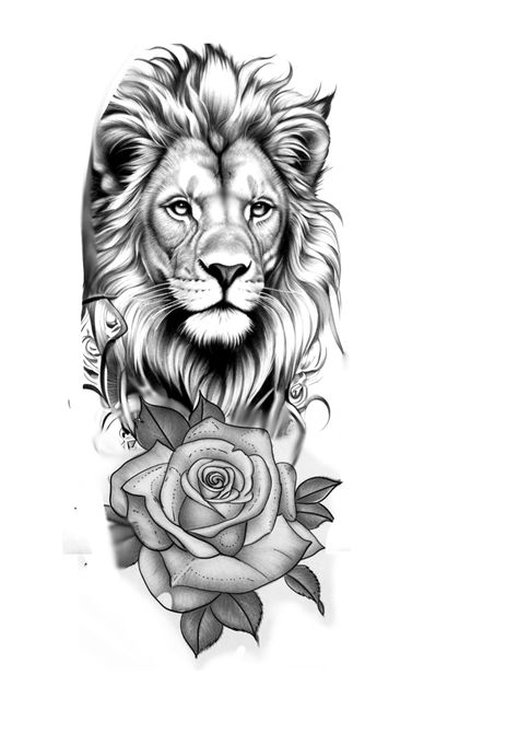 Miracle Tattoo, Lion And Rose Tattoo, Lion And Lioness Tattoo, Chest Tattoo Drawings, Baby Tattoo Designs, Lioness Tattoo, Tiger Tattoo Design, Palm Tattoos, Special Tattoos