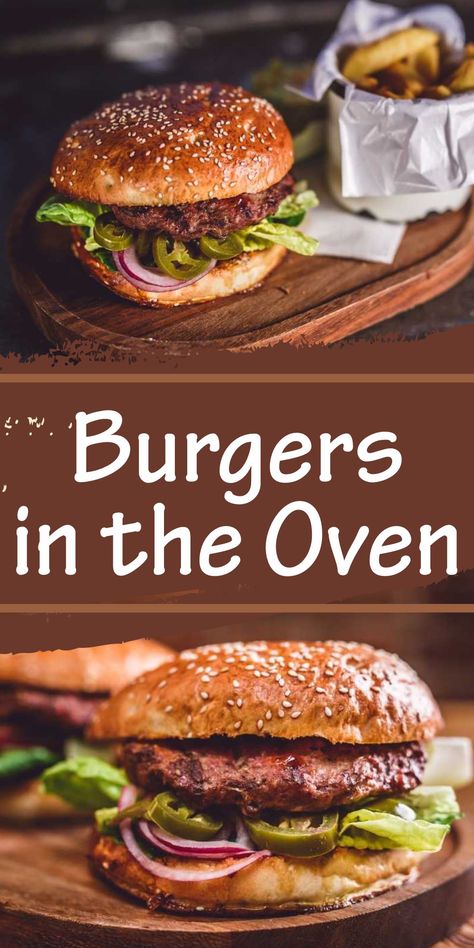 Welcome to this easy and delicious oven-baked burger recipe! Burgers are a favorite meal for many, and with this simple recipe, you can make them right at home in your oven. Oven Baked Hamburgers Patties, Best Oven Burgers, Burgers In The Oven How To Bake, Burgers In Oven Bake, Smash Burgers In The Oven, Cast Iron Burgers In Oven, Oven Burgers Recipes, Cook Burgers In Oven, Cooking Burgers In The Oven