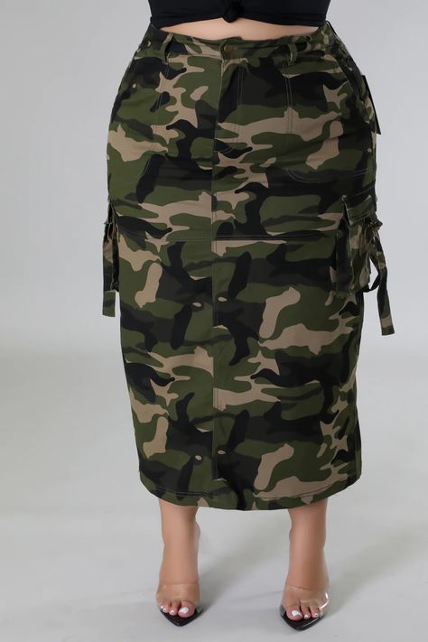 Cargo mini skirt