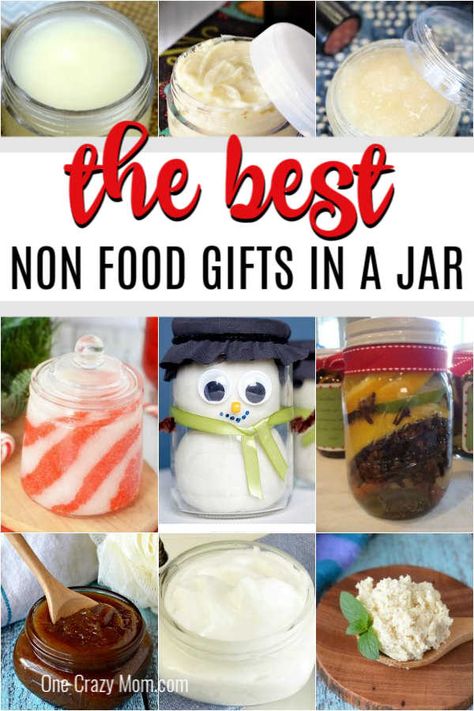 Find 15 of the best Non food gifts in a jar that are easy to make and budget friendly. These gifts in a jar ideas are perfect for Christmas and more. Gift In Jar, Food Gifts In A Jar, Christmas Gift Homemade, Gifts In A Jar Ideas, Christmas Gifts In A Jar, Hand Cream Homemade, Homemade Foot Scrub, Homemade Lip Balm Recipe, Homemade Detergent