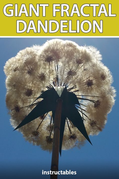 Giant Paper Dandelion, Dandelion Cardboard Craft, Dandelion Staff, Dandelion Staff Diy, Giant Dandelion Diy, Diy Giant Dandelion Flower, Diy Large Dandelion, Giant Dandelion Prop, Dandelion Uses