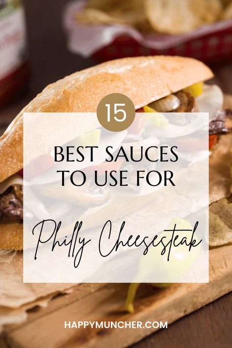 18 Best Sauces for Philly Cheesesteak – Happy Muncher Philly Cheesesteak Sauce Recipe, Steak Sandwich Sauce Recipes, Cheesesteak Sauce Recipe, Philly Cheese Steak Sandwich Sauce, Cheese Sauce For Philly Steak Sandwiches, Sauce For Philly Cheese Steak, Cheesesteak Cheese Sauce, Cheese Sauce For Philly Cheese Steak, Cheese Sauce For Steak Sandwiches