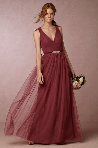 BHLDN Pippa Dress in  Bridesmaids View All Dresses at BHLDN Rose Bridesmaid, Bhldn Bridesmaid Dresses, Pippa Dress, Bhldn Bridesmaid, Rose Gown, Rusty Rose, Rose Bridesmaid Dresses, Burgundy Bridesmaid, Maid Of Honour Dresses