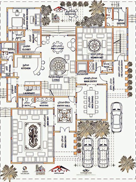 Arabian House Design, Designing A House, House Layout Design, Drawing House Plans, Modern Facade, Box Bed Design, Three Bedroom House Plan, Bed Design Ideas, Indian House Plans