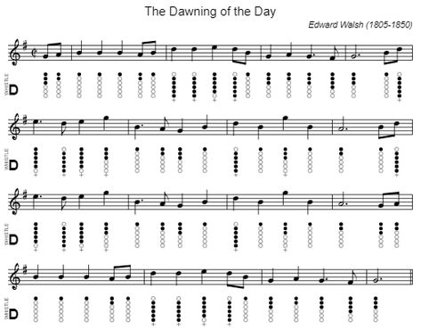 The Dawning of the Day - Tin Whistle Tab & Sheet Music Notes Tin Whistle, Sheet Music Notes, Music Notes, To Play, Sheet Music, The Day, Tin, Key, Road