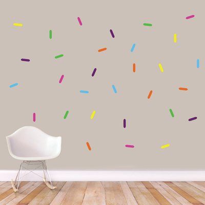 Zoomie Kids Sprinkles Printed Wall Decal Color: Big Girl Rooms, Letter Wall, Yellow Purple, Girl Room, Coloring For Kids, Wall Decal, Pink Yellow, Pastel Colors, Bedroom Interior