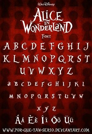 Alice In Wonderland Font, Letter Play, Photobook Ideas, Alice In Wonderland Crafts, Calligraphy Fonts Alphabet, Bullet Journal Mood Tracker Ideas, Alice Wonderland, Alfabet Letters, Bulletin Journal Ideas