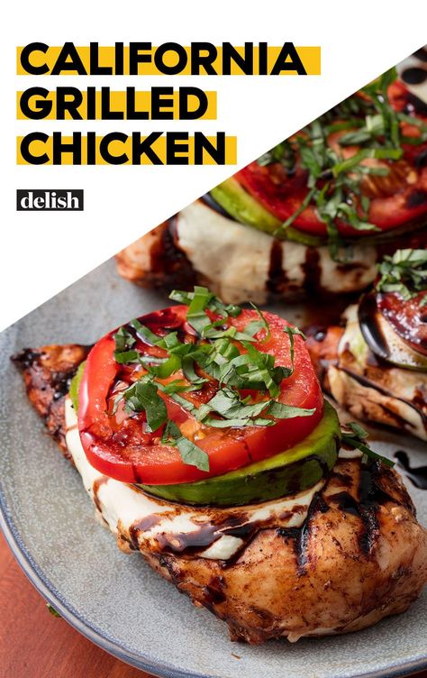 Chicken Recipes With Tomatoes, California Chicken, Healthy Weeknight Dinners, Grilled Chicken Recipes, Summer Dinner, Poultry Recipes, Bbq Recipes, Main Dish Recipes, Grilling Recipes