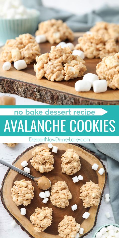 Avalanche Cookies, Vacation Recipes, Chocolate Rice Crispy Treats, Chocolate Rice Crispy, Peanut Butter Rice Crispies, White Chocolate Peanut Butter, Peanut Butter Rice Krispie Treats, Peanut Butter White Chocolate, Peanut Butter Rice Krispies