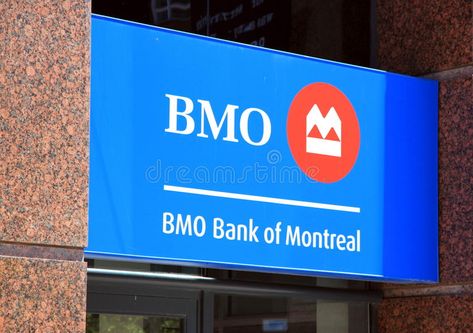 Bank of Montreal. A BMO - Bank of Montreal sign outside a branch in Toronto #Sponsored , #Sponsored, #AD, #Montreal, #Toronto, #branch, #Bank Bank Of Montreal, Image Bank, Of Montreal, Highway Signs, Montreal, Abstract Design, Toronto, The Outsiders, Editorial