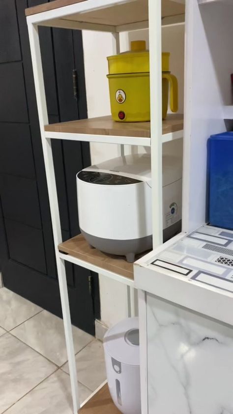 Rak magicom ada rel nya di bagian rice cooker nya yang mau samaan bisa... | rak susun serbaguna | TikTok Rice Cooker