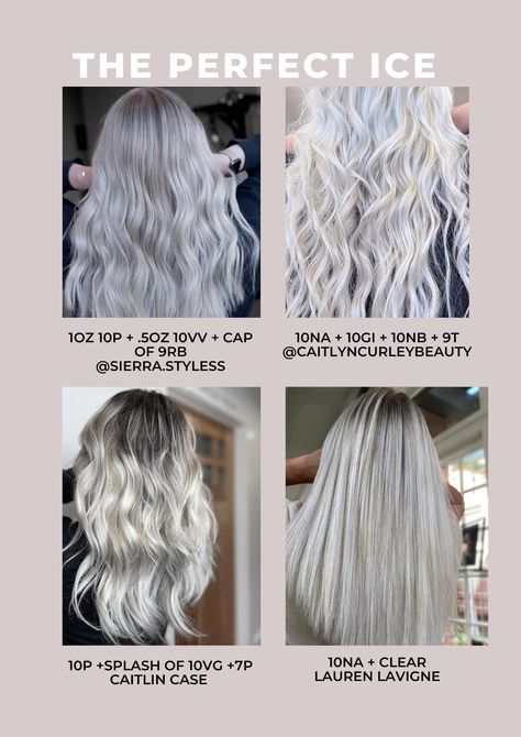 Icy Blonde Hair Color, Toner For Blonde Hair, Hair Color Placement, Blonde Toner, Ice Blonde Hair, Undercut Long Hair, Redken Hair Color, Silver Blonde Hair, Icy Blonde Hair