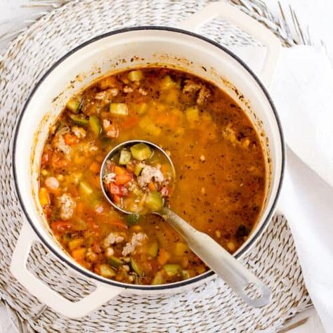 Pasta House Minestrone Soup Recipe, Hearty Minestrone Soup, Thug Kitchen Minestrone Soup, Jamie's Minestrone Soup, Easy Minestrone Soup, Easy Minestrone, Minestrone Soup Easy, Jamie’s Minestrone Soup, Easy Family Dinner