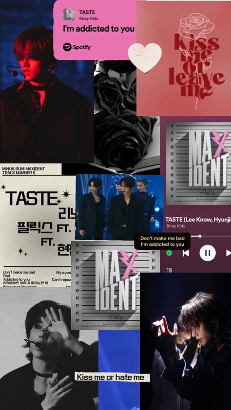 Skz taste #wallpaper #straykids #felix #straykidsfelix #leeknow #straykidsleeknow #hyunjin #straykidshyunjin #taste #straykidstaste Skz Taste, Taste Wallpaper, Im Addicted To You, Addicted To You, Kids Wallpaper, K Idols, Lee Know, Mini Albums