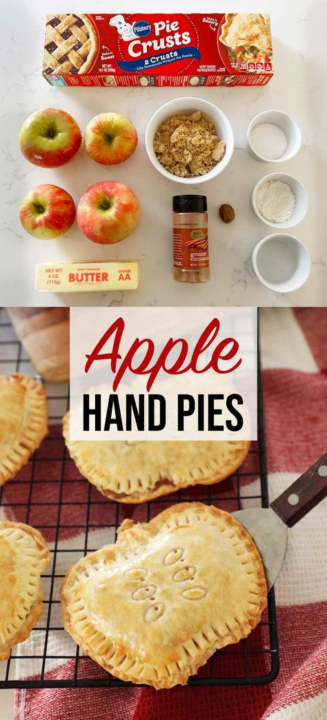 These apple hand pies taste just like a classic apple pie but are a portable & delicious dessert. Apple, cinnamon, sugar and nutmeg creates the perfect seasonal treat! Mini Pie Recipes, Dessert Apple, Cherry Hand Pies, Strawberry Ice Cream Recipe, Dessert Pie Recipes, Hand Pie Recipes, Apple Hand Pies, Classic Apple Pie, Mini Apple Pies