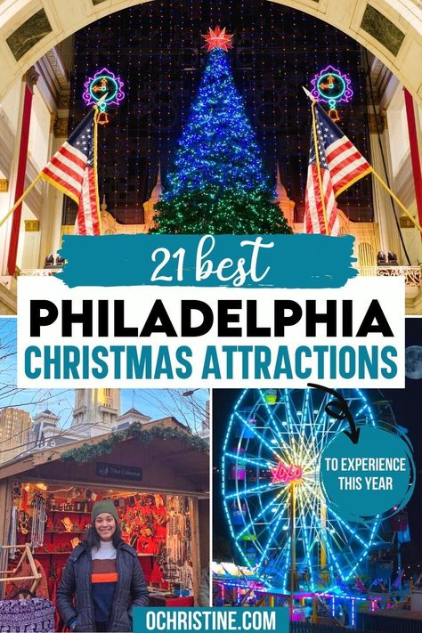 Philadelphia Christmas, Philadelphia Things To Do, Things To Do For Christmas, Christmas Trips, Philadelphia Travel, Visit Philadelphia, Christmas Things To Do, Usa Christmas, Christmas Light Show