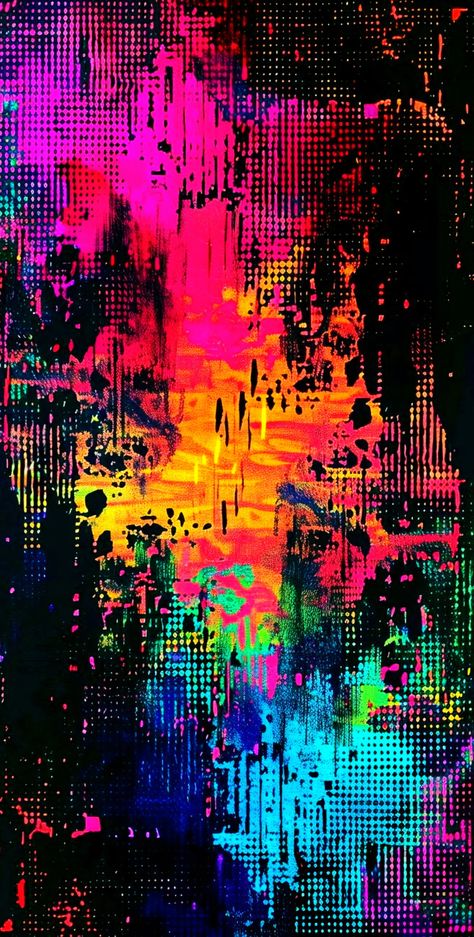 Abstract Neon Painting, Digital Backgrounds Design, Paint Aesthetic Wallpaper, Neon Phone Backgrounds, Colourful Aesthetic Wallpaper, Multi Color Aesthetic, Bright Coloured Wallpaper, Colorful Abstract Wallpaper, Multi Color Background