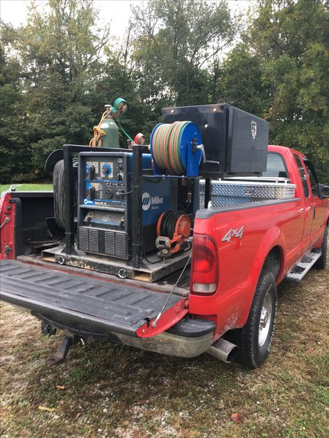 Welding skid Welding Rig Trailers, Rig Welder Beds, Semi Truck Welding Projects, Welding Skid, Contractor Truck, Welding Skid For Truck, Pipeline Welding Rigs Beds, Welding Skid For Truck Bed, Welder Generator