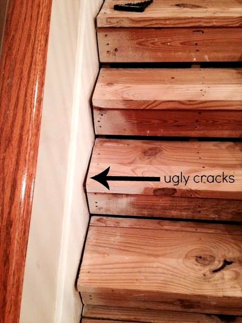 Home on Hidden Oaks: Staircase Remodel Reveal & Tutorial Diy Stairs Makeover, Redo Stairs, Diy Staircase Makeover, Stairs Makeover Ideas, Stair Renovation, Stairs Renovation, Stair Makeover, Hardwood Stairs, Diy Staircase