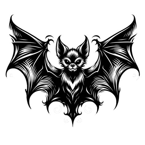 Vampire Bat Sketch, Bat Line Art, Bat Tattoo Stencil, Gothic Bat Tattoo, Bat Tattoo Design, 666 Tattoo, Bat Sketch, Bat Illustration, Bats Tattoo Design