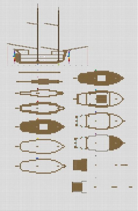 Large pirate ship Minecraft Kale, Minecraft Blueprint, Minecraft Hack, Minecraft Underwater, Minecraft Building Blueprints, Construction Minecraft, Minecraft Building Guide, Minecraft Decoration, Rumah Minecraft Sederhana