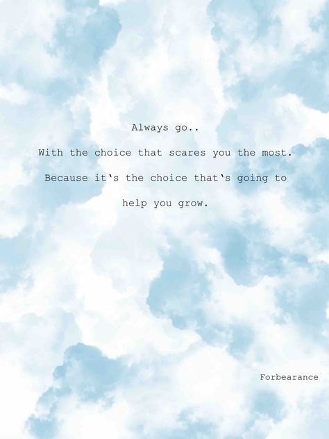 Always go.. With the choice that scares you the most. Because it‘s the choice that‘s going to help you grow. The Choice Movie Quotes, The Choice Movie, The Choice, Movie Quotes, Quotes, Movie Posters, Film Posters, Film Quotes