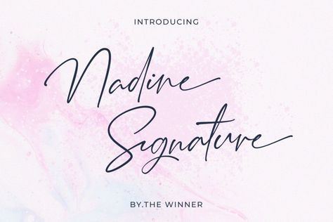 Nadine Signature is a delicate and elegant handwritten font. Its distinct and well balanced letters make this font a masterpiece. Fall in love with its adaptable and flowing style and use it to create ravishing designs! Try before you buy Nadine Signature font for iOS, Android, macOS, or Windows for free, or you can download […] Get your free download of the Nadine Signature Font now at FreeFontDL - Free Font Download! Free Tattoo Fonts, Tattoo Font Styles, Font Creator, Free Font Download, Free Script Fonts, Tattoo Font, Font Inspiration, Commercial Fonts, Stylish Fonts