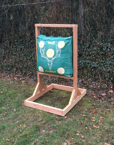 Easy 2x4 archery bag stand Archery Target Stand Diy, Bow Target Stand, Archery Target Stand, Diy Archery Target, Diy Archery, Archery Targets, Target Stand, Bow Target, Target Bag