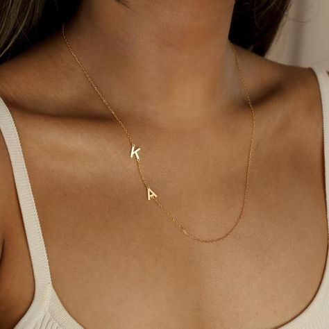 Necklaces – Caitlyn Minimalist Caitlin Minimalist Jewelry, Caitlyn Minimalist, Sideways Initial Necklace, Dainty Initial Necklace, Diamond Huggies, Initial Gifts, Art Deco Diamond Rings, Dainty Studs, Neck Jewellery