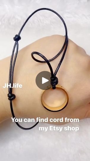 70K views · 4.2K reactions | How easy to make necklace  Rope :2.5mm wax polyester cord   #necklace #tutorial #easy #diy #handmade #ideas #giftideas #rope #cord #howto | JH.Life Diy Rope Necklace Tutorial, Necklace Rope, Rope Cord, Necklace Tutorial, Macrame Knot, Handmade Ideas, Rope Necklace, Cord Necklace, Diy Handmade