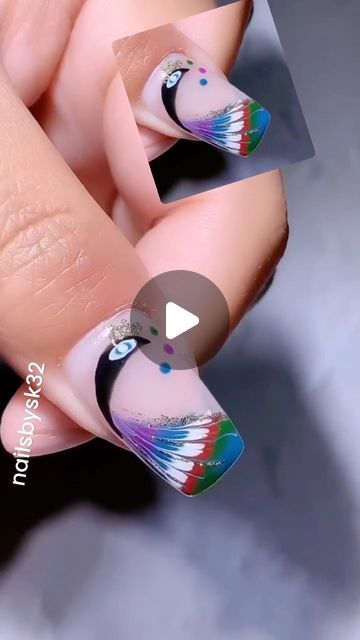 Nailsbysk on Instagram: "Peacock nail art design" Peacock Nail Designs, Peacock Nail Art, Peacock Nails, Nail Art Design, Nail Art Designs, Nail Designs, Art Design, Nail Art, Nails