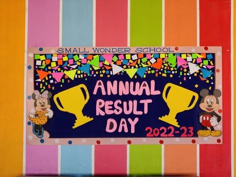 Annual Result Day Board Decoration Ideas, Annual Day Board Decoration School, Exam Board Decoration Ideas, Result Day Decoration Ideas In School, Annual Result Day Decoration In School, Result Day Board Decoration Ideas, Soft Board Decoration, Soft Board, Art Deco Cards