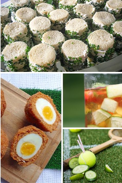 Wimbledon Party Food, Watch Party Food, Cheap Holidays, Wimbledon Party, Vegetarian Sandwich Recipes, Long Matches, Tennis Birthday, Picnic Recipes, Tennis Party