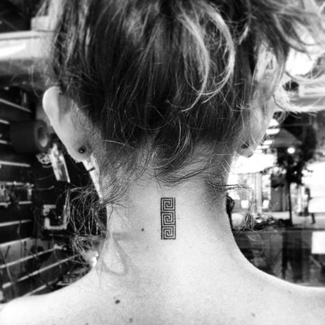 simple yet beautiful....fret border or greek key tattoo Greek Key Tattoo, Greek Tattoo Ideas, Greek Tattoo, Key Tattoos, Key Tattoo, Tattoos For Girls, Greek Mythology Tattoos, Shape Tattoo, Mythology Tattoos