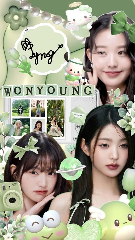 Wonyoung 💚🌿🌼 "I dont care...you are you, and I am me" #kpopcollage #kpop #kpopgg #ivewonyoung #ive #wony #wonyoung #wonyoungjang #wonyoungwallpaper #greenaesthethic I Am Me, Dont Care, I Don't Care, Care About You, You And I, Pins