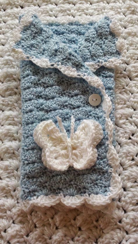 Lily's Angel Closet: Clothes for baby Luke Preemie Crochet Blanket, Car Seat Blanket Pattern, Angel Baby Crochet, Crochet Preemie Hats, Angel Baby Gowns, Angel Baby Clothes, Angel Baby Patterns, Baby Cocoon Pattern, Preemie Crochet