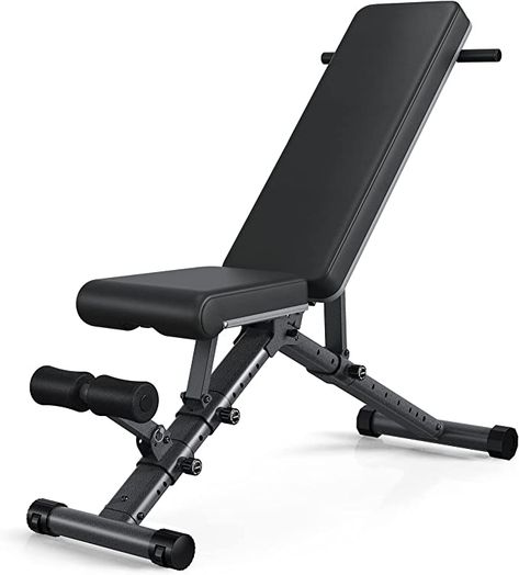 Amazon.com : BARWING 10-7-4-3 Weight Bench Adjustable Exercise | 800 LB Heavy Incline Decline Bench Press for Home Gym More Stable and Posture Adjustments | 5 Min Easy Assembly Foldable Training Lifting Bench | Dragon Flag Handle for Abdominal Arm Workout : Sports & Outdoors Incline Decline Bench, Iron Gym, Workout Bench, Bench Workout, Adjustable Weight Bench, Weight Bench, Body Training, Adjustable Weights, Yoga Equipment