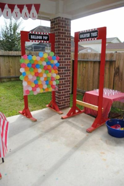 Circus | Search Results | mommaoftwoshowsyou Carnival Diy, Backyard Carnival, Carnival Tent, Carnival Booths, Booth Diy, Circus Birthday Party Theme, Fall Carnival, Carnival Birthday Party Theme, Diy Carnival