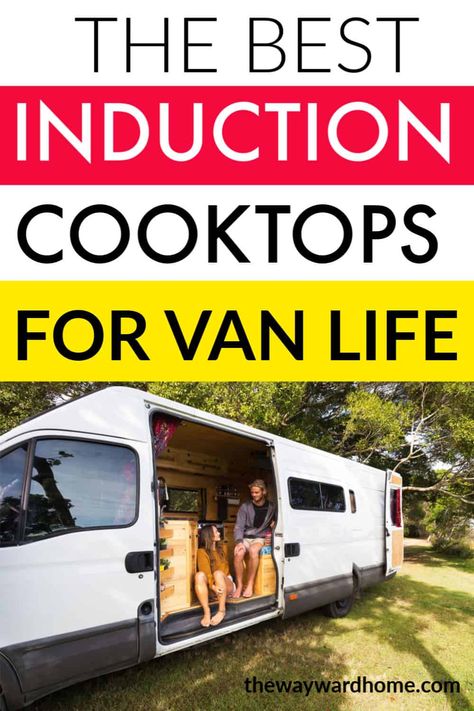 Some van lifers swear by using an induction stove in a campervan. While these cooktops do take up a lot of power, they are fast and efficient for van life. #campervan #vanlife #vanbuild #camper #camping Portable Cooktop, Propane Camp Stove, Induction Stove Top, Best Campervan, Induction Stove, Deep Cycle Battery, Electric Stove, Van Life Diy, Van Living