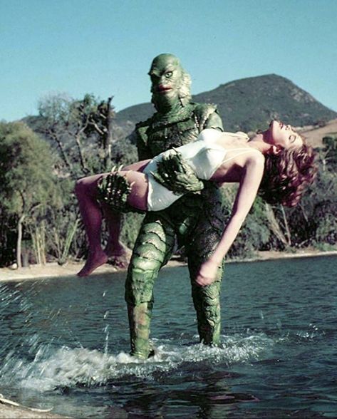 Julie Adams, Creature From The Black Lagoon, The Black Lagoon, Abbott And Costello, Famous Monsters, Classic Horror Movies, Horror Icons, Black Lagoon, Classic Monsters