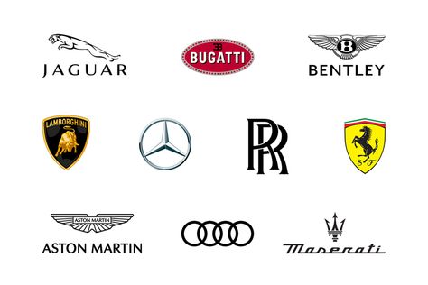 Top 10 Luxury Car Logos Explained 2021 Top 10 Luxury Cars, Bentley Logo, Luxury Car Logos, Most Luxurious Car, Logos Meaning, Car Brands Logos, Transformers Cars, Car Logo Design, Luxury Car Brands