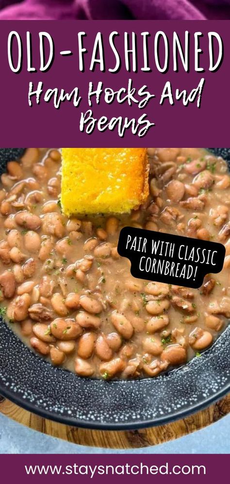 Instant Pot Navy Beans And Ham Hocks, Beans Ham Hock Crock Pot, Navy Bean And Ham Hock Soup, White Beans And Ham Hocks, Smoked Ham Hocks And Beans, 15 Bean Soup Crock Pot Ham Hock, Hammock And Beans, Red Beans With Ham Hock, Navy Beans And Ham Hocks Recipe