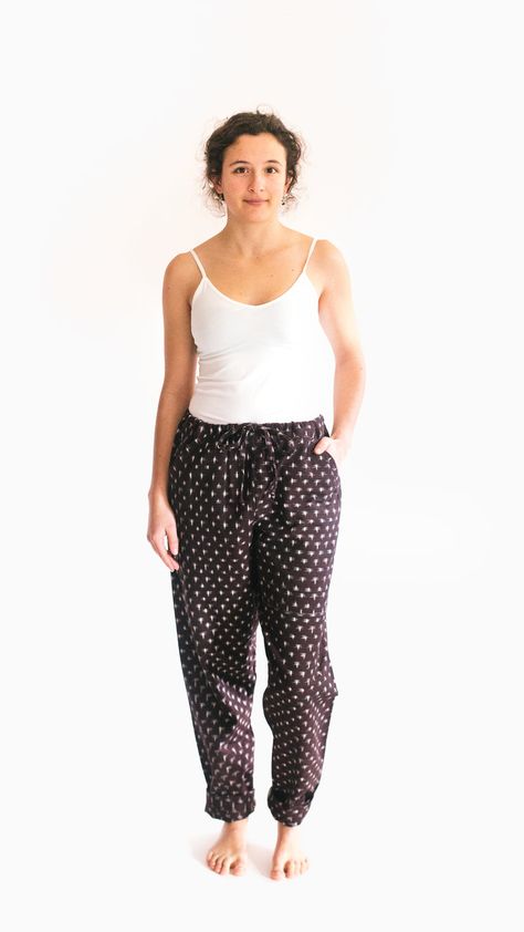 Folkwear Clothing - sustainable clothing made of artisan fabrics Artisan Textiles, Folk Clothing, Comfortable Pants, Silk Wool, Coffee Colour, The Middle East, Sustainable Clothing, Drawstring Pants, Lounge Pants