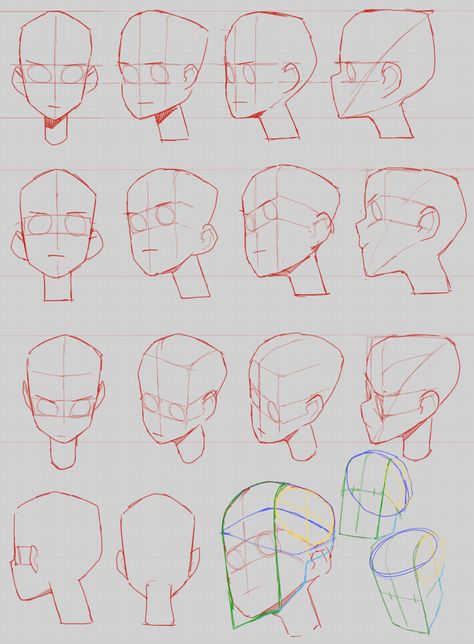 얼굴 드로잉, 얼굴 그리기, Human Anatomy Art, Drawing Studies, Human Head, 캐릭터 드로잉, Drawing Expressions, Figure Drawing Reference, Procreate Brushes