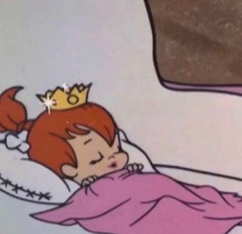 Sleeping Cartoon, Sleep Cartoon, Cartoon Sleeping, Pebbles And Bam Bam, จีซอง Nct, Classic Cartoon Characters, Pinturas Disney, Cartoon Icons, Cute Memes