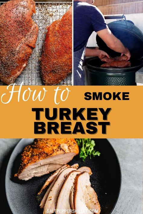 How to make smoked turkey breast? I’ve got the easy steps and best tips for juicy, smoky, Texas-style BBQ turkey! This smoked turkey breast recipe is simple yet packed with flavor, perfect for holidays or anytime you crave something different. Discover why this lean, tender meat is an underrated BBQ star. Read the post for more! Turkey Breast Smoker Recipes, Smoked Turkey Breast Bone In, Smoked Turkey Breast Roast, Smoked Turkey Breast Recipes, Smoked Turkey Breast Brine, Smoked Turkey Tenderloin, Smoked Boneless Turkey Breast, Big Green Egg Turkey, Healthy Smoker Recipes