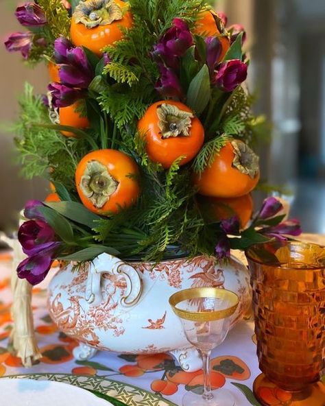 Topiary Forms, Fall Topiary, Sunday Fall, Cranberry Garland, Tablescape Thanksgiving, Fall Topiaries, Thanksgiving Fruit, Topiary Centerpieces, Table Flower Arrangements