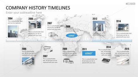 Company History timeline Company History Timeline Design, Company Timeline, Powerpoint Timeline, Timeline Diagram, Timeline Infographic Design, Interactive Timeline, History Infographic, Company History, Timeline Template