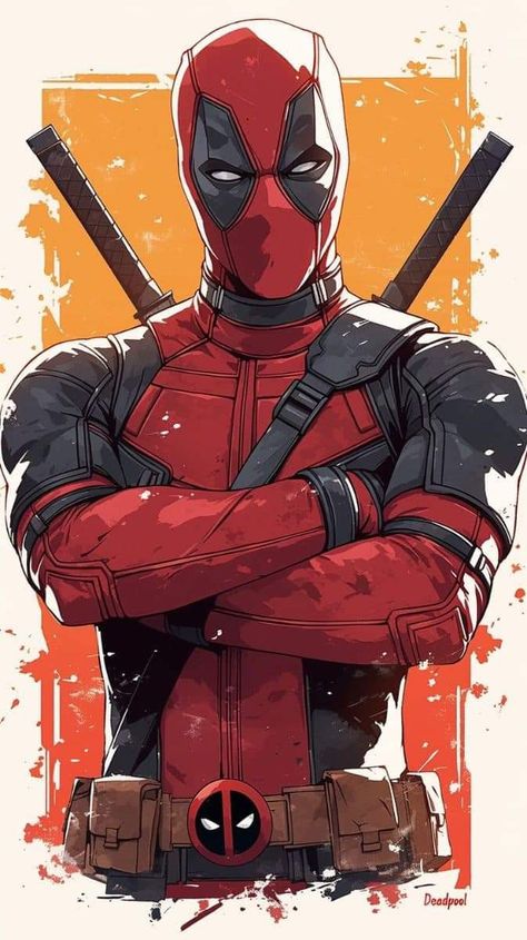 Breaking Bones, Red And Black Suit, Healing Factor, Wolverine Comic Art, Deadpool Drawing, Deadpool Artwork, Wall Breaker, Image Dbz, Deadpool Art